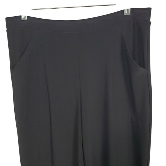 Sympli Women 10 Pants Pull On Straight Stretch Fabric Relaxed Fit Cuffed Pockets - Picture 8 of 11